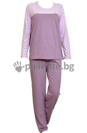Дамска пижама - дълъг ръкав, Панделка 11526 